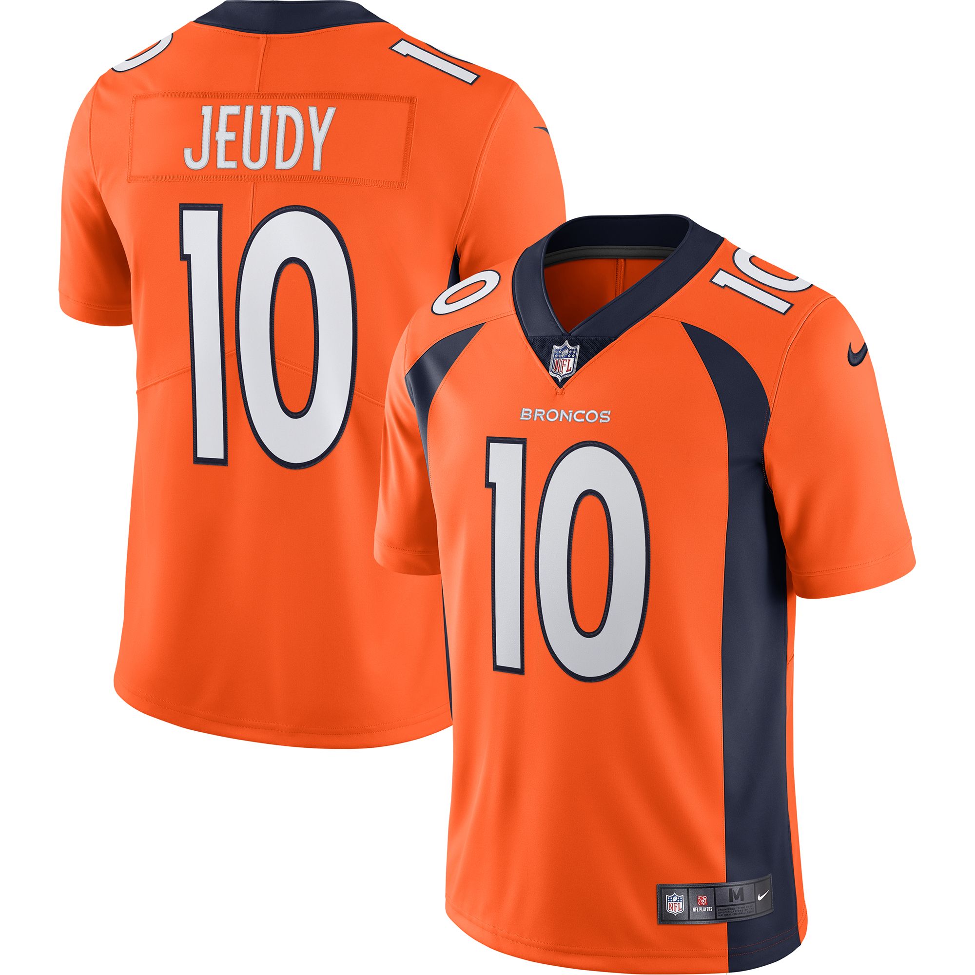 Nike Men's Denver Broncos Jerry Jeudy #10 Orange Limited Jersey