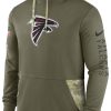Nike Men's Atlanta Falcons Salute to Service Olive Therma-FIT Hoodie
