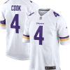 Nike Men's Minnesota Vikings Dalvin Cook #4 White Game Jersey