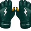 Bruce Bolt Adult Short Cuff Gold Palm Batting Gloves